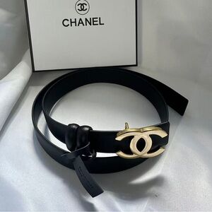 🌟 Chanel CC Logo Belt | Reversible & Detachable | Women’s 34”💖